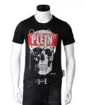 chaude t shirt philipp plein homme pas cher col rond de coton n19383 skull france